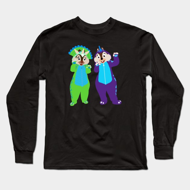 Chip and dale Long Sleeve T-Shirt by Hundred Acre Woods Designs